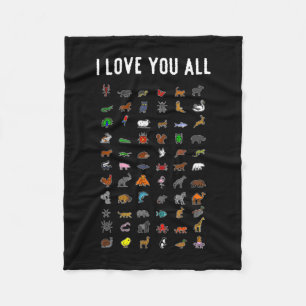 Animal rights support love animals wildlife fleece blanket