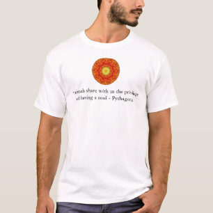 Animal rights vegan vegetarian quote Pythagora T-Shirt