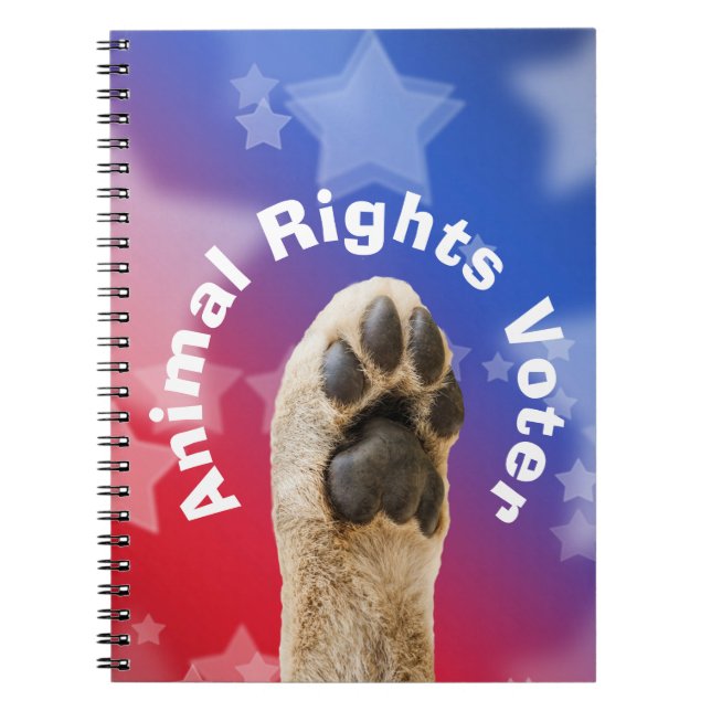 Animal Rights Voter Notebook (Front)