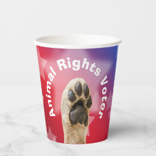 Animal Rights Voter Paper Cups