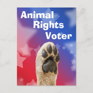 Animal Rights Voter Postcard
