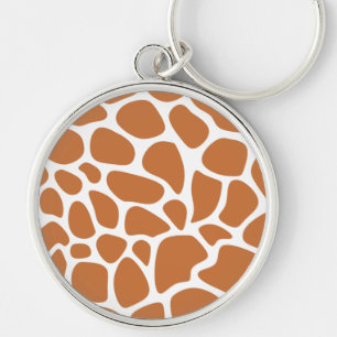 Animal round pattern key ring