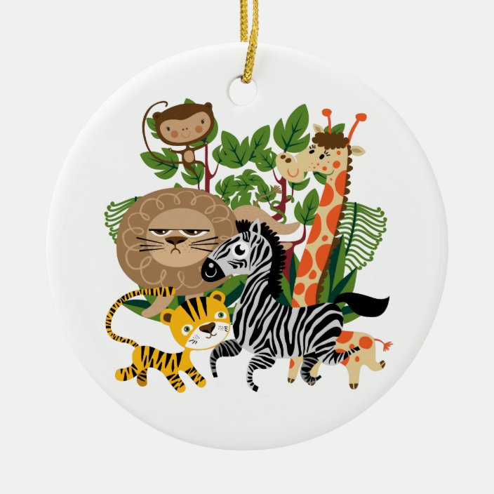 Animal Safari Christmas Ornament | Zazzle.co.uk