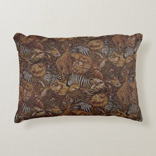 ANIMAL SAFARI JUNGLE DECORATIVE CUSHION (Front)