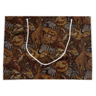 ANIMAL SAFARI JUNGLE LARGE GIFT BAG