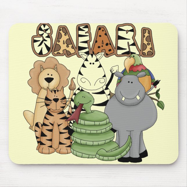 Animal Safari Mouse Mat (Front)