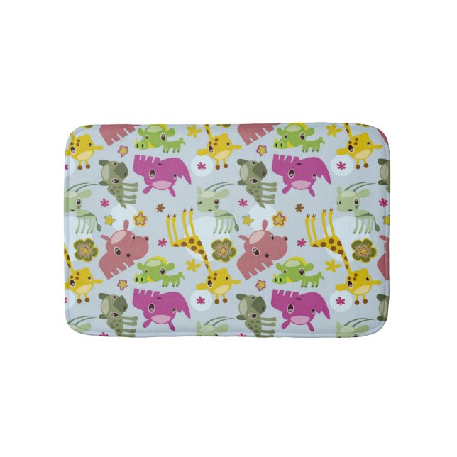 animal safari pattern bath mat (Front)