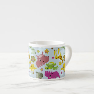animal safari pattern espresso cup