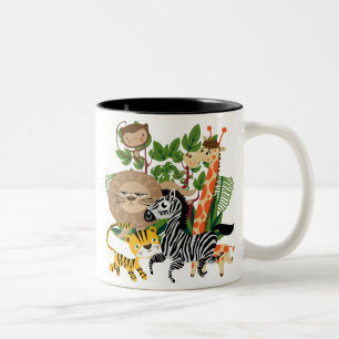 Animal Safari Two-Tone Coffee Mug