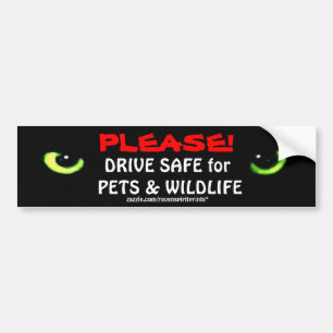 ANIMAL SAFETY Bumper Sticker Collection
