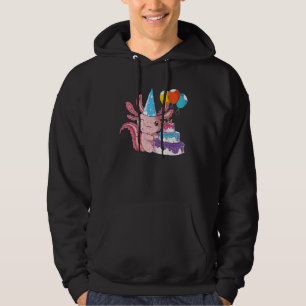Animal Salamander Birthday Party Amphibian Axolot Hoodie