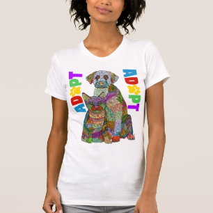 Animal Shelter Dog and Cat Adopt Don't Shop T-Shirt