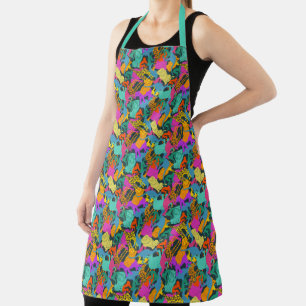 Animal Silhouettes Pattern Apron
