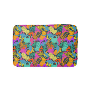 Animal Silhouettes Pattern Bath Mat