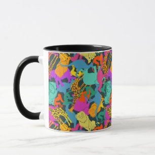Animal Silhouettes Pattern Mug