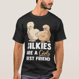 Animal Silkie Chicken Mom Silky Chicken Farmer T-Shirt