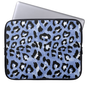 Animal Skin Allure: Watercolor Leopard Laptop Sleeve