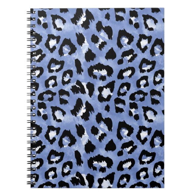 Animal Skin Allure: Watercolor Leopard Notebook (Front)