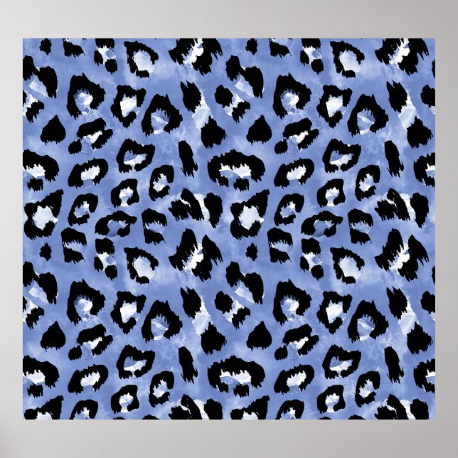 Animal Skin Allure: Watercolor Leopard Poster (Front)