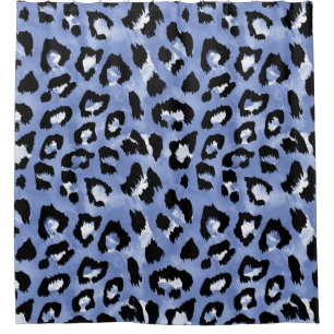 Animal Skin Allure: Watercolor Leopard Shower Curtain