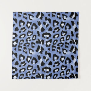 Animal Skin Allure: Watercolor Leopard Tapestry