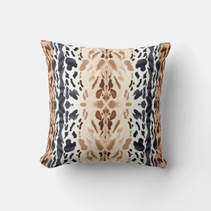 Animal Skin Cowhide print symmetrical Cushion