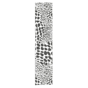 Animal Skin in Black & White Short Table Runner