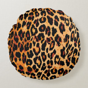 Animal skin pattern seamless. round cushion