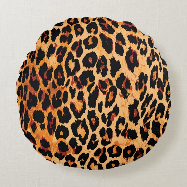 Animal skin pattern seamless. round cushion (Front)