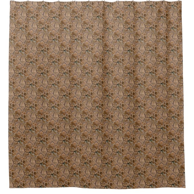Animal Skin Pattern Shower Curtain (Front)