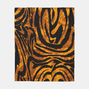 Animal Skin Pattern. The fabric Abstract with Tige Fleece Blanket