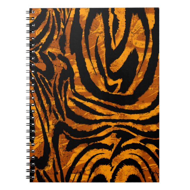 Animal Skin Pattern. The fabric Abstract with Tige Notebook (Front)