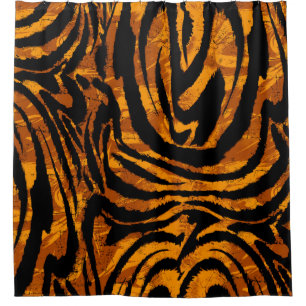 Animal Skin Pattern. The fabric Abstract with Tige Shower Curtain