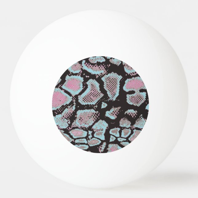 Animal skin pattern, vintage design. ping pong ball (Front)