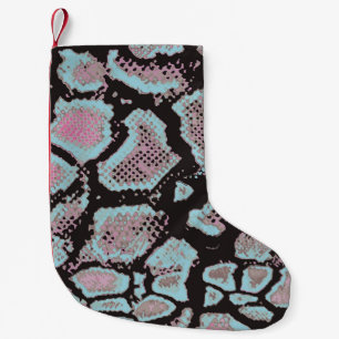 Animal skin pattern, vintage design. small christmas stocking