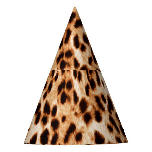 Animal Skin: Watercolor Spotted Pattern. Party Hat