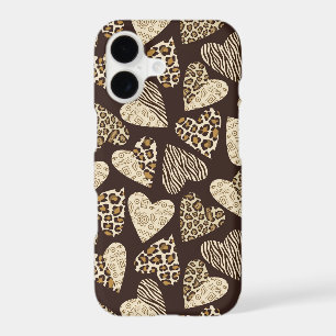 Animal skin with hearts