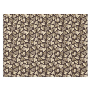 Animal skin with hearts tablecloth