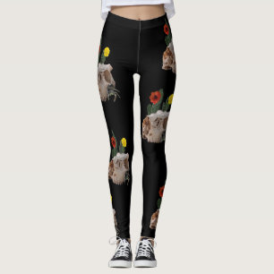 Animal Skull, Cactus, Flowers, and a Cute Spider Leggings