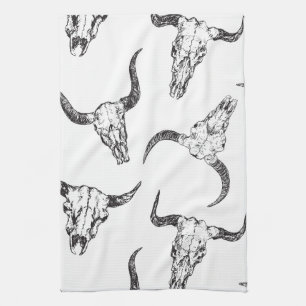 Animal Skull Tea Towel