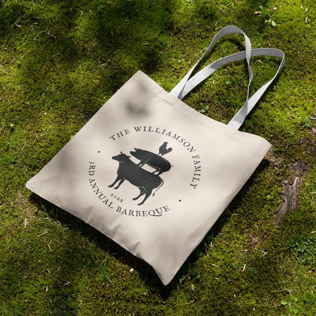 Animal Stack | Funny Family Barbecue Tote Bag (Creator Uploaded)