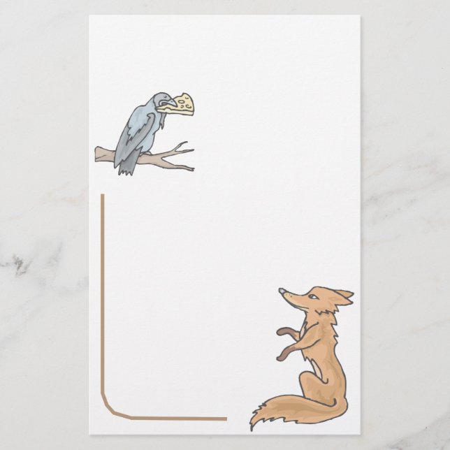 Animal Stationary Pet Lovers Fox Stationary Stationery (Front)
