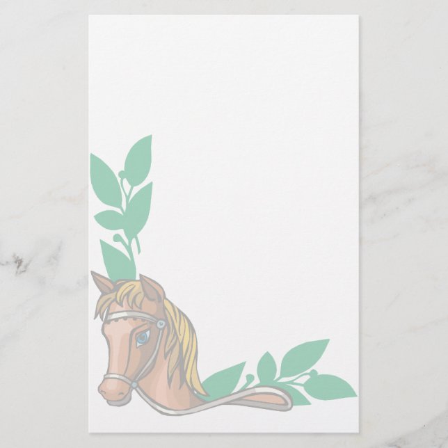 Animal Stationary Pet Lovers Horse Stationary Stationery (Front)