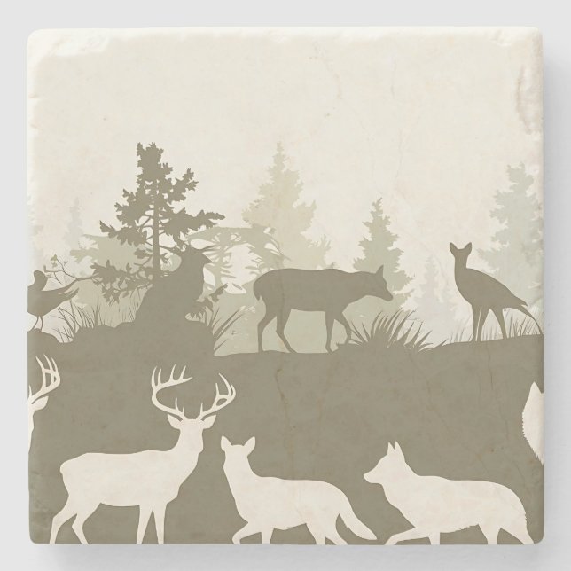 Animal  stone coaster (Front)