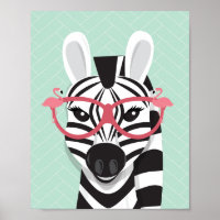 Animal Sunglasses Black White Zebra Pink Flamingo