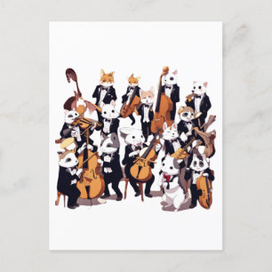 Animal Symphony Postcard