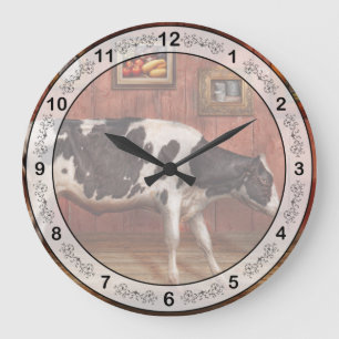 Animal - The Cow Large Clock
