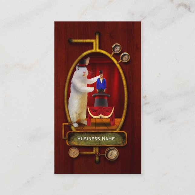 Animal - The magic rabbit Business Card (Front)