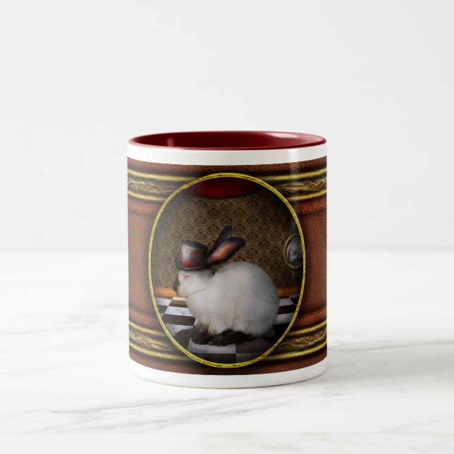 Animal - The Rabbit - Reverse version Two-Tone Coffee Mug (Center)