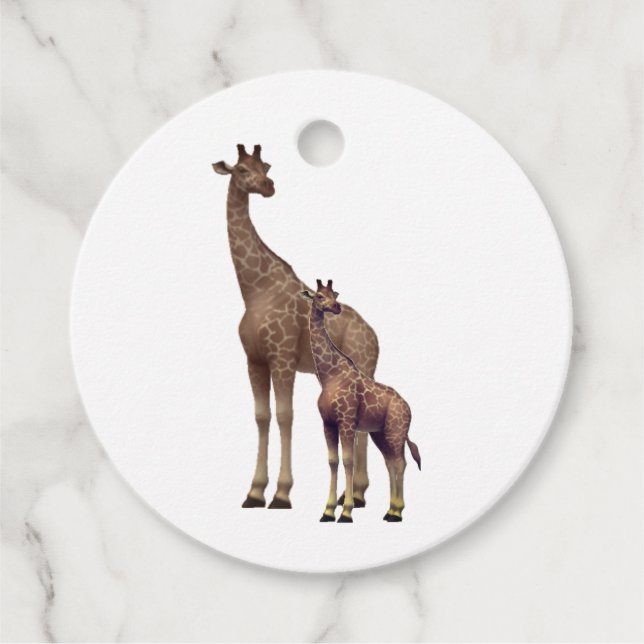 Animal Themed  Favour Tags (Front)